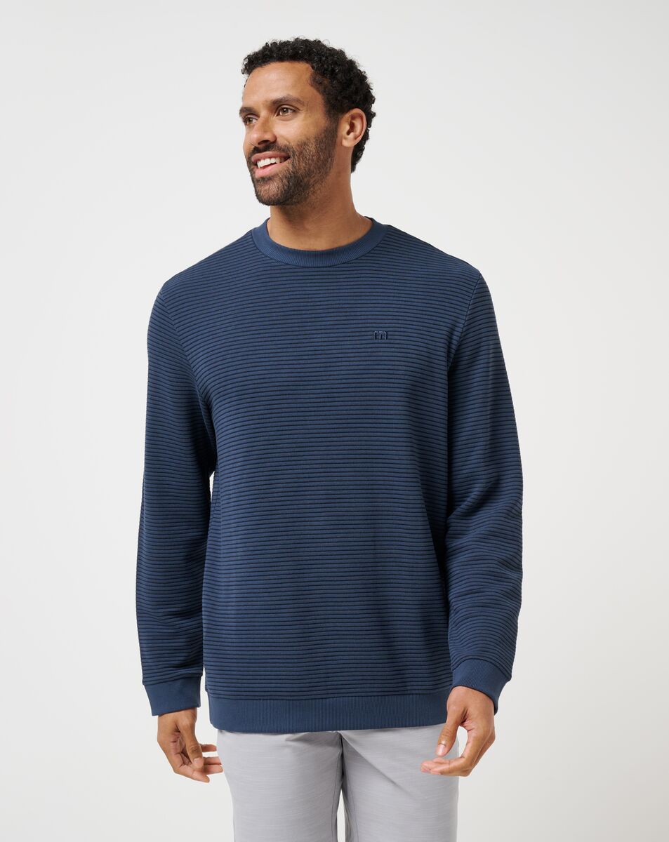 トラヴィスマシュー　CREW BORDER SWEATER &lt;7AG026&gt; トラビス マシュー ゴルフ ケーブル セーター L/S Cable Sweater
