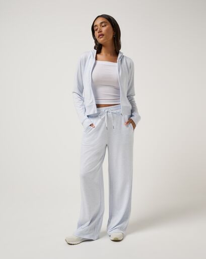 CLOUD TERRY WIDE LEG PANT Image Thumbnail 0