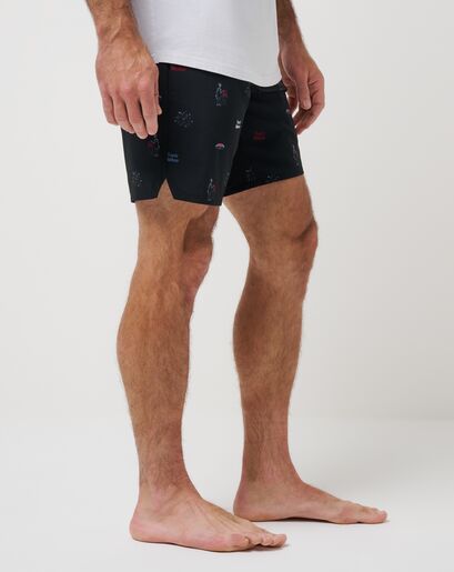 RED WHITE AND BOOYAH BOARDSHORT Image Thumbnail 1