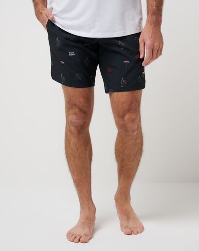 RED WHITE AND BOOYAH BOARDSHORT Image Thumbnail 0