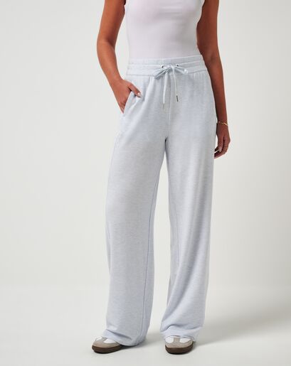 CLOUD TERRY WIDE LEG PANT Image Thumbnail 1
