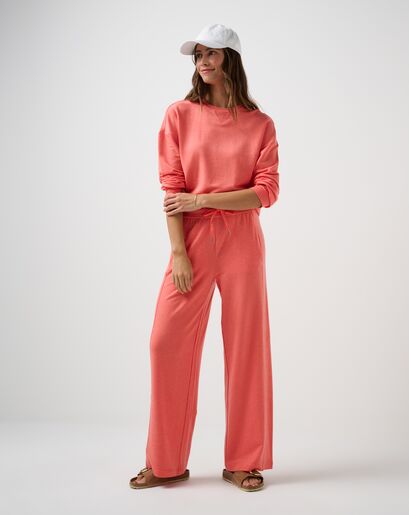 CLOUD TERRY WIDE LEG PANT Image Thumbnail 3