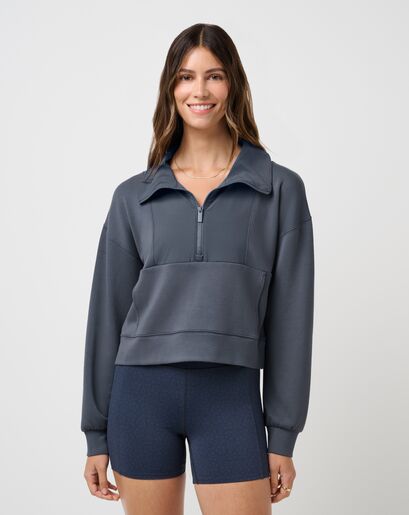 SKYLOFT SOFT PERF HALF ZIP Image Thumbnail 0