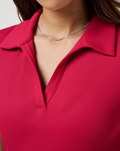 MOVEKNIT VNECK POLO Image Thumbnail 2
