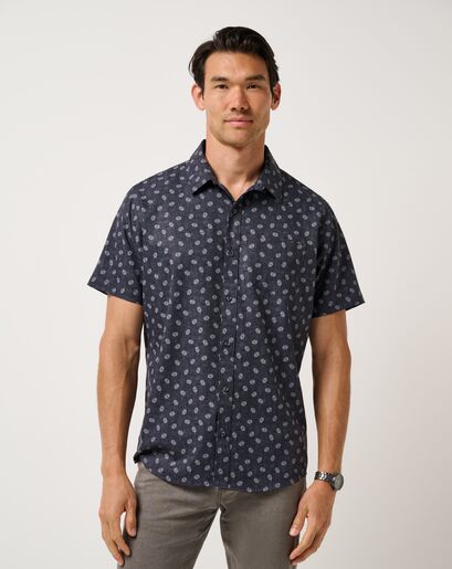 TECHWOVEN GREY WIND BUTTON-UP Image Thumbnail 0