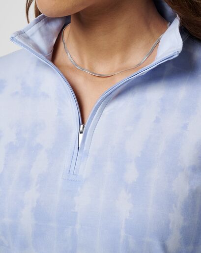 FEATHERWEIGHT PRINTED ZIP LONG SLEEVE Image Thumbnail 2