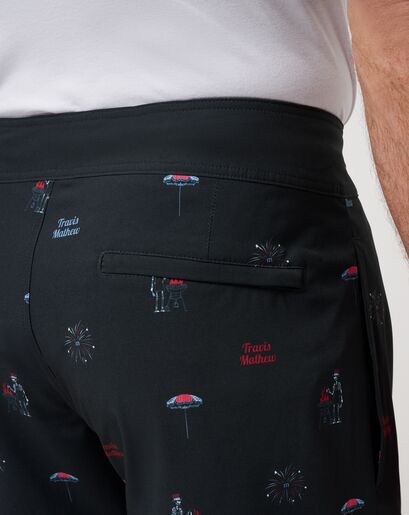 RED WHITE AND BOOYAH BOARDSHORT Image Thumbnail 4