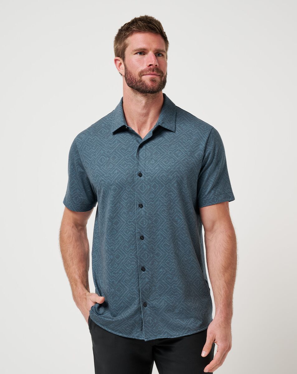 KNIT FEATHERWEIGHT NIGHT BUTTON-UP 0