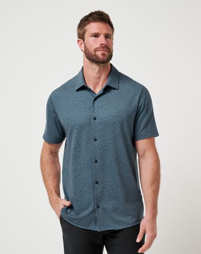 KNIT FEATHERWEIGHT NIGHT BUTTON-UP Image Thumbnail 0
