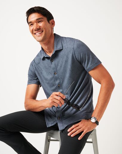 KNIT FEATHERWEIGHT TIDES BUTTON-UP Image Thumbnail 4