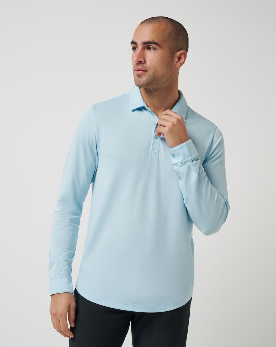 FEATHERWEIGHT LONG SLEEVE POLO 0