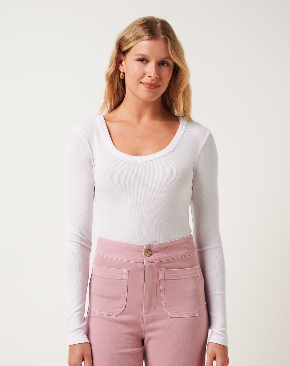 CLOUD RIB LONG SLEEVE TOP 0