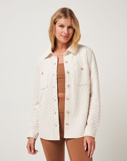 DIAMOND QUILTED SHACKET Image Thumbnail 0