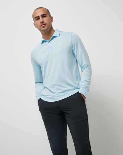 FEATHERWEIGHT LONG SLEEVE POLO Image Thumbnail 4