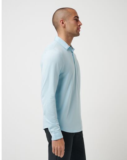 FEATHERWEIGHT LONG SLEEVE POLO Image Thumbnail 1