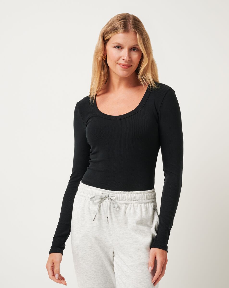 CLOUD RIB LONG SLEEVE TOP 0