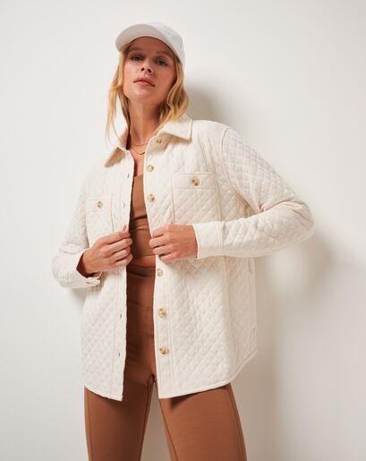 DIAMOND QUILTED SHACKET Image Thumbnail 3